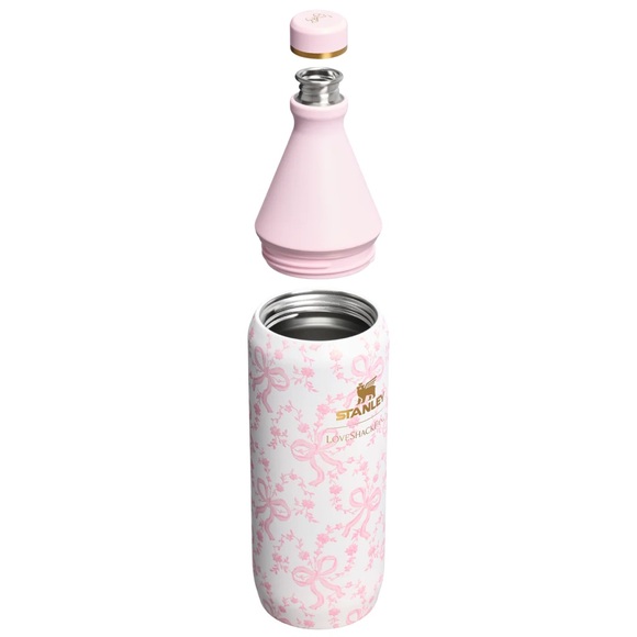 Stanley LoveShackFancy Pink Bow Bottle - Picture 2 of 5